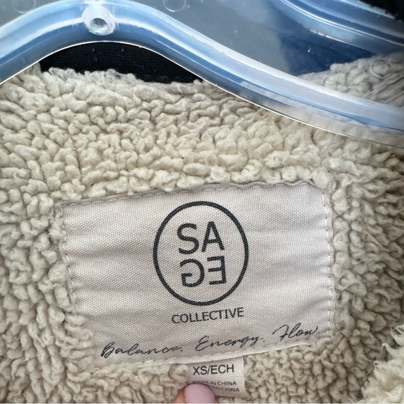 Sage Collective Plaid Plush‎ Sherpa Lined Fleece Flannel Purple Size XS - Picture 3 of 7